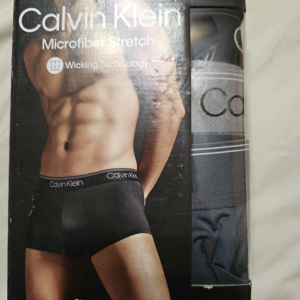 Calvin Klein Men's Microfiber Stretch Boxer Trunks,multiple Colors - Black